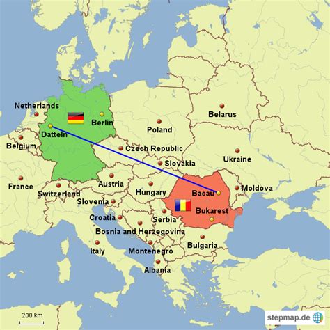 deutschland nach rumänien route
